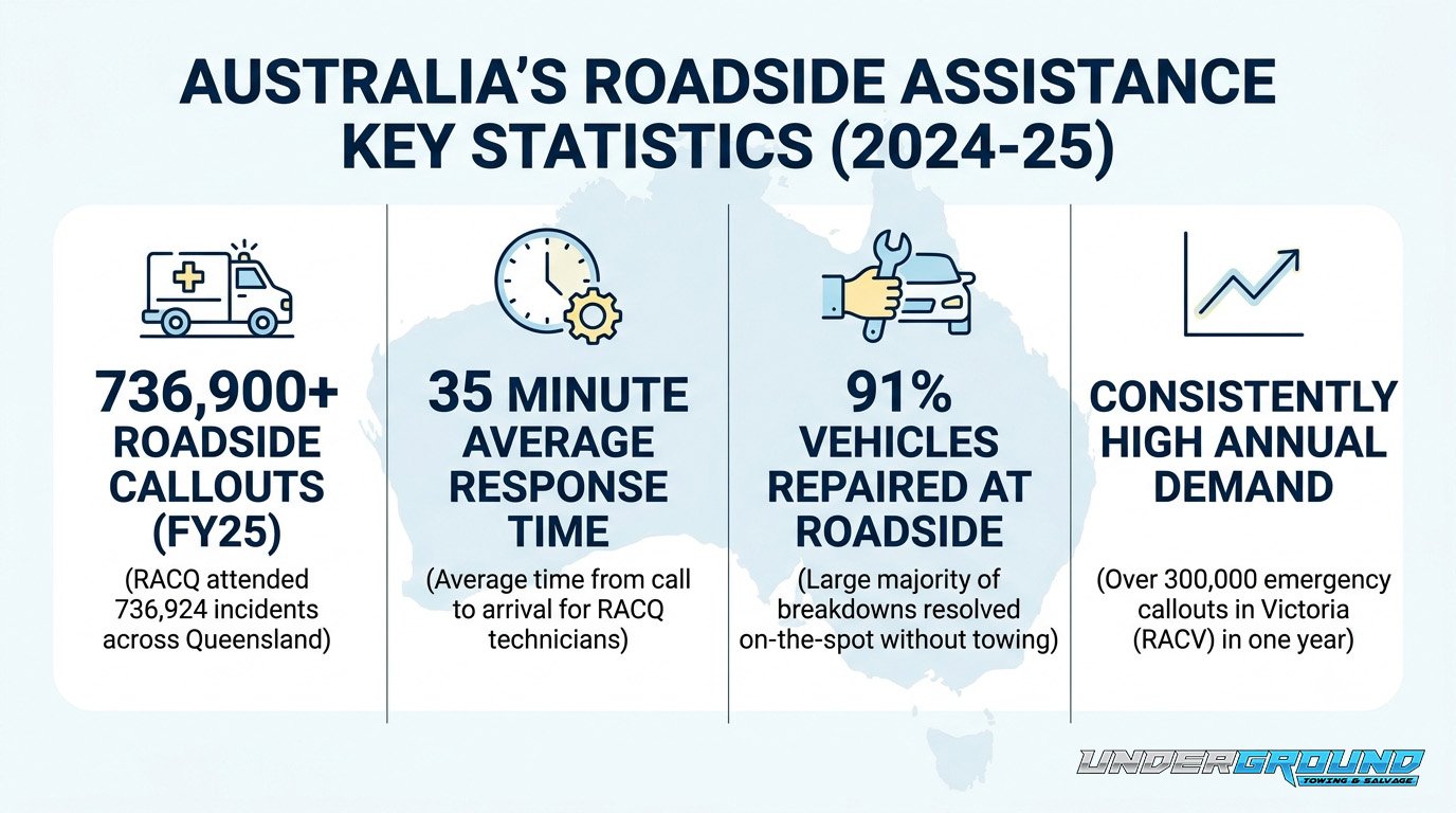 Hundreds of Thousands of Roadside Assistance Callouts Every Year