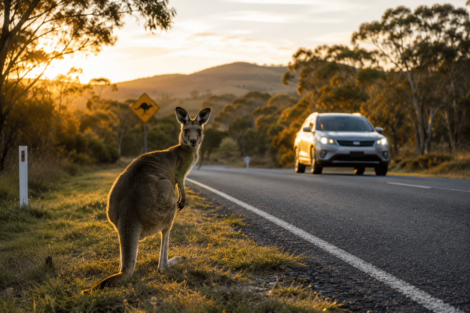 What to Do After Hitting a Kangaroo While Driving